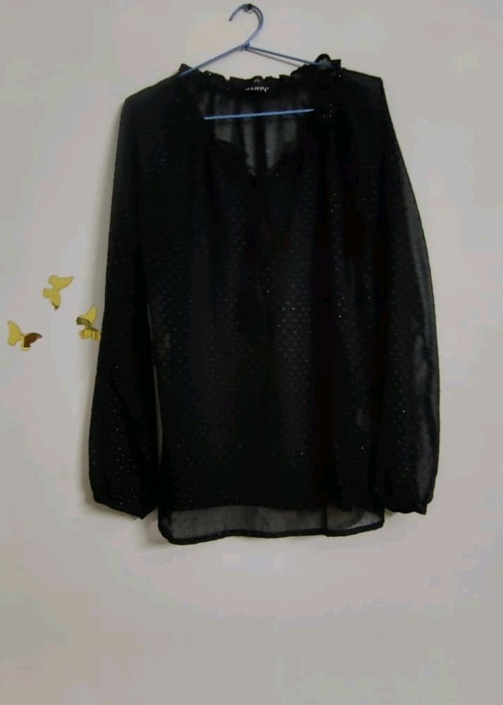 Black Sheer Top🖤
