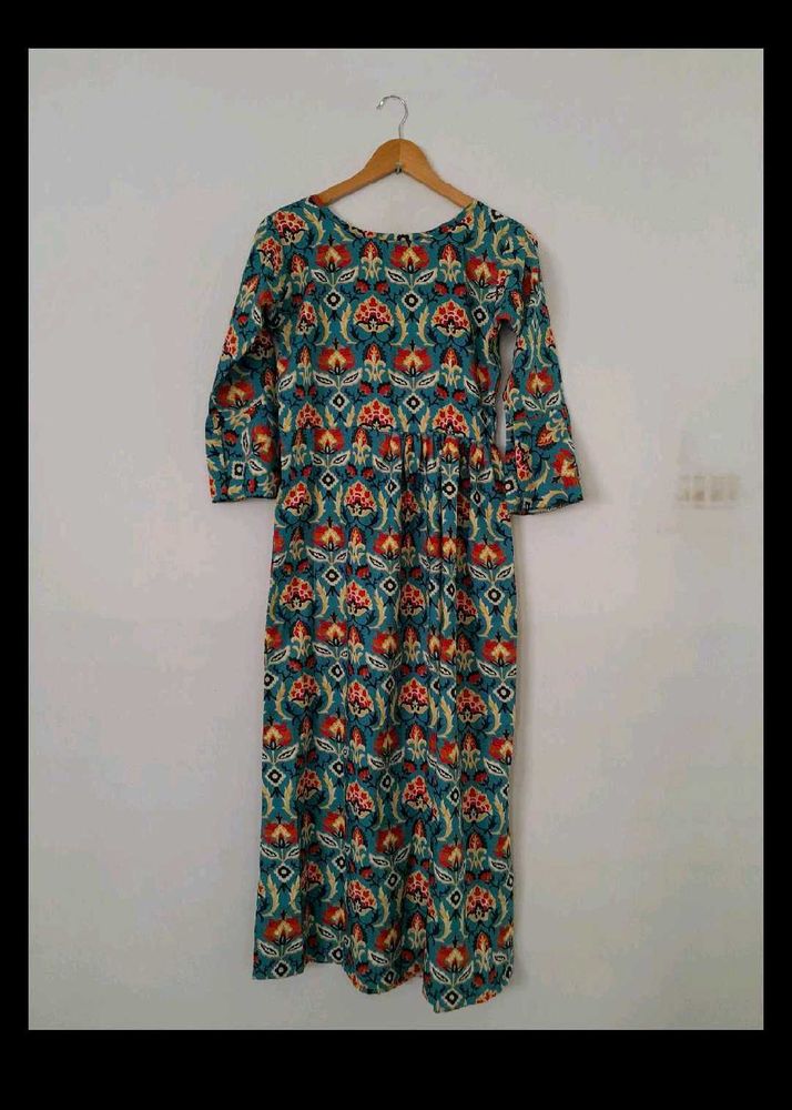 Boho Print Midi Dress