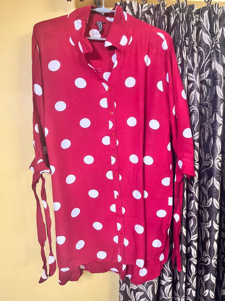 Red Polka Dot Tunic