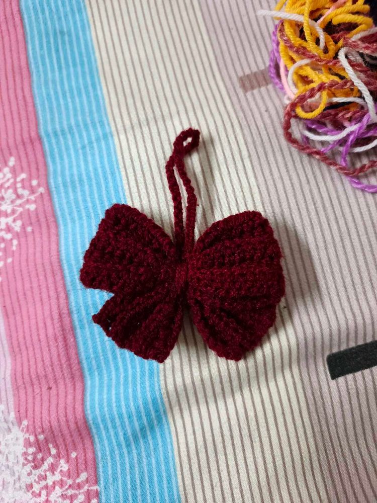 Crochet Bow Ornament