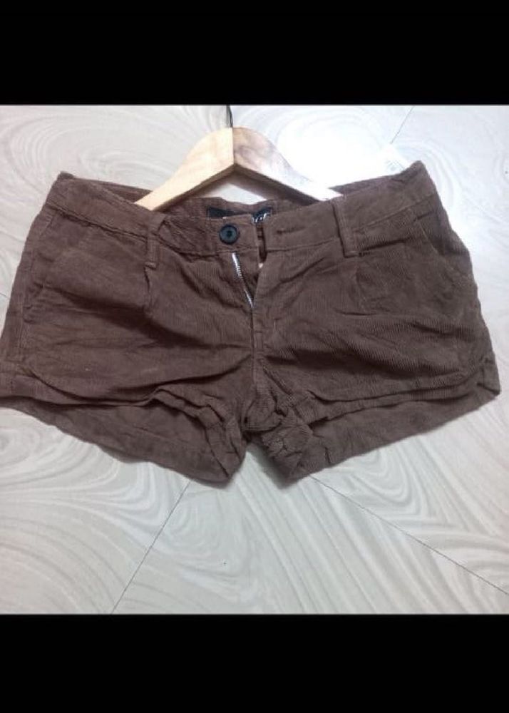 Brown Casual Shorts