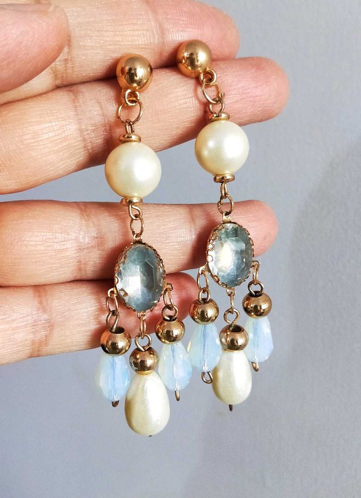 Ocean Pearl Drop Earrings