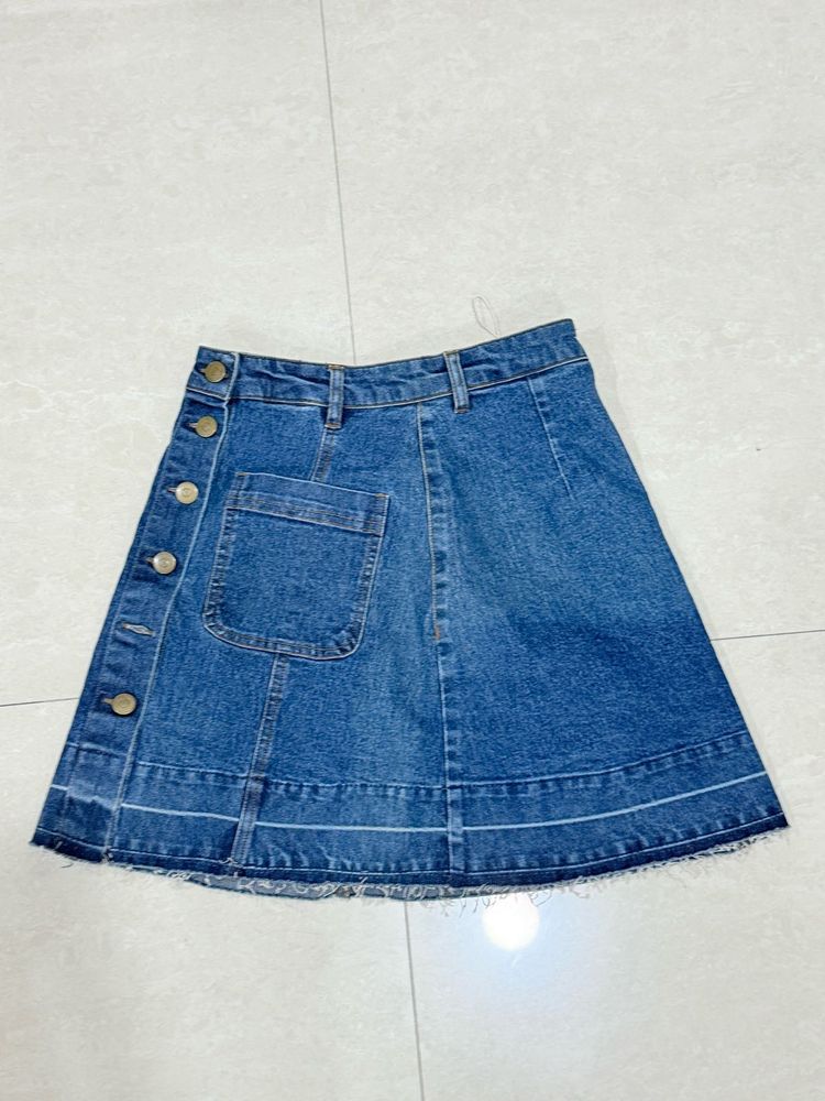 Blue Short Skirt