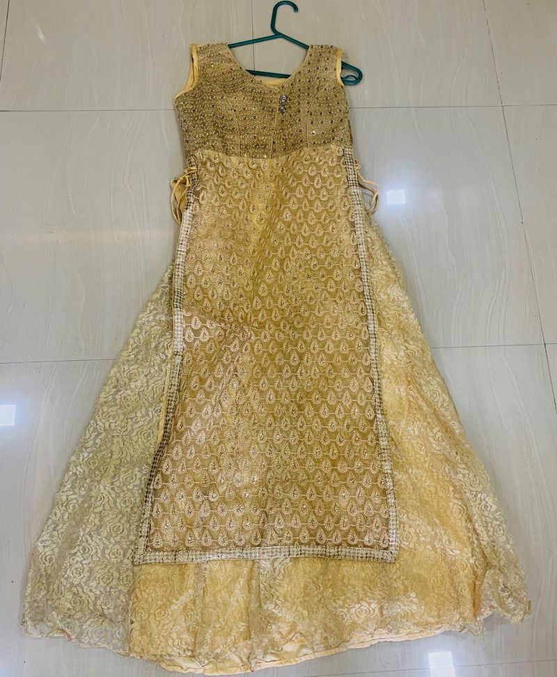 Gold Embroidered Kurta Set