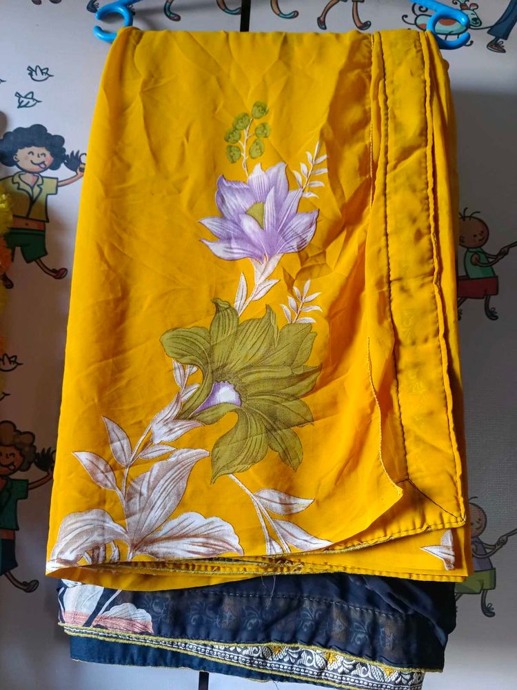 Floral Print Saree