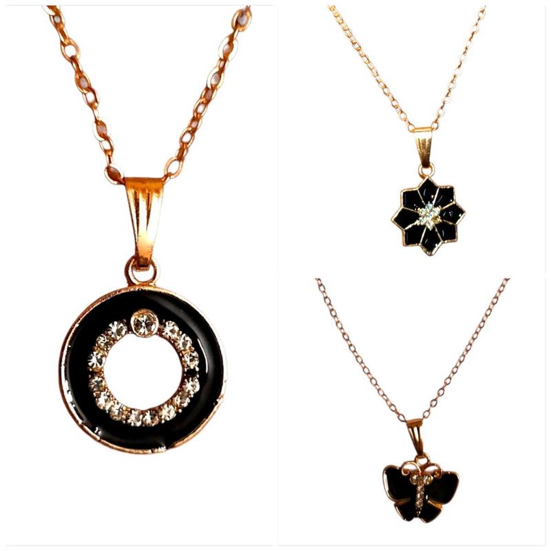 Black &amp; Gold Necklace,New Necklace,Stylish Necklac