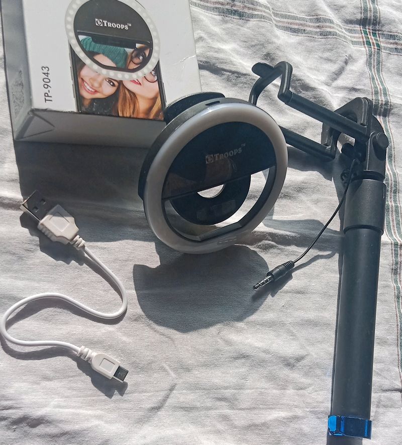 Selfie Ring Light With Selfiestik