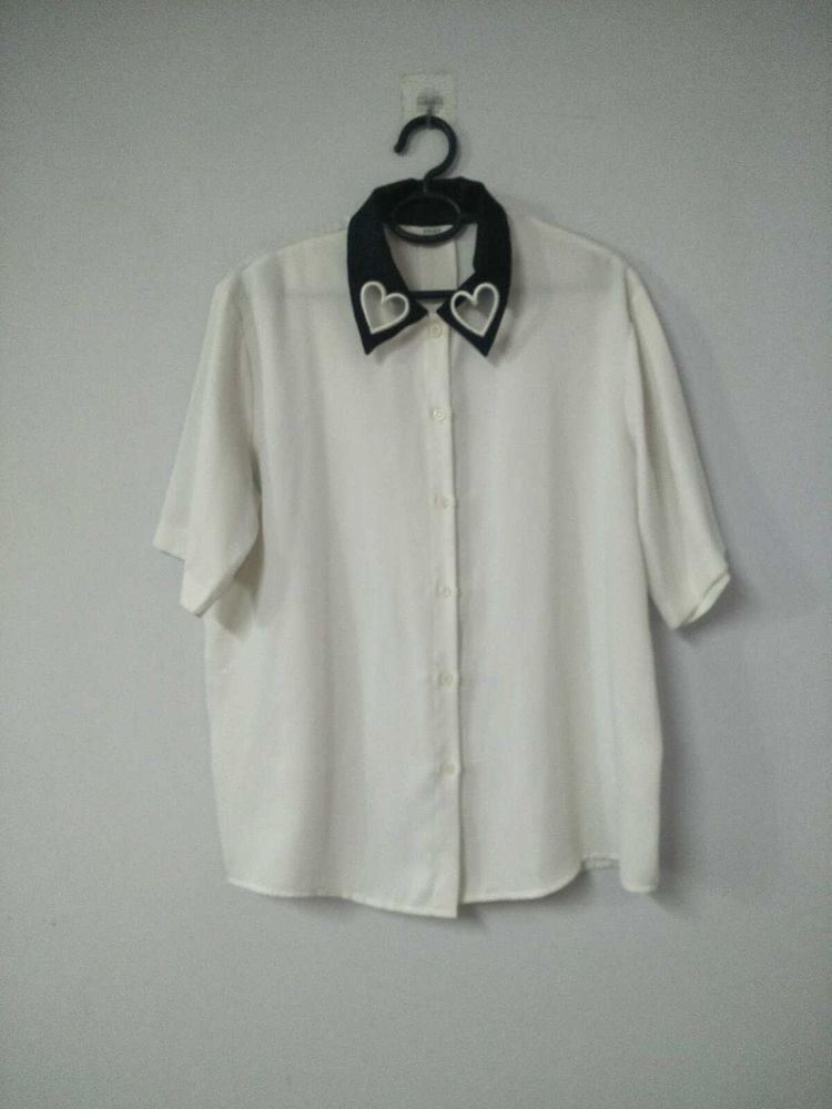 White Half-sleeve Shirt