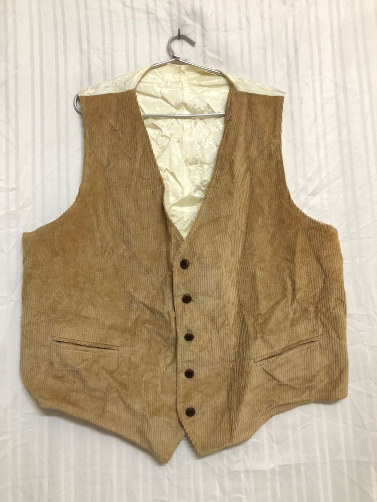 Tan Colour Formal Waistcoat