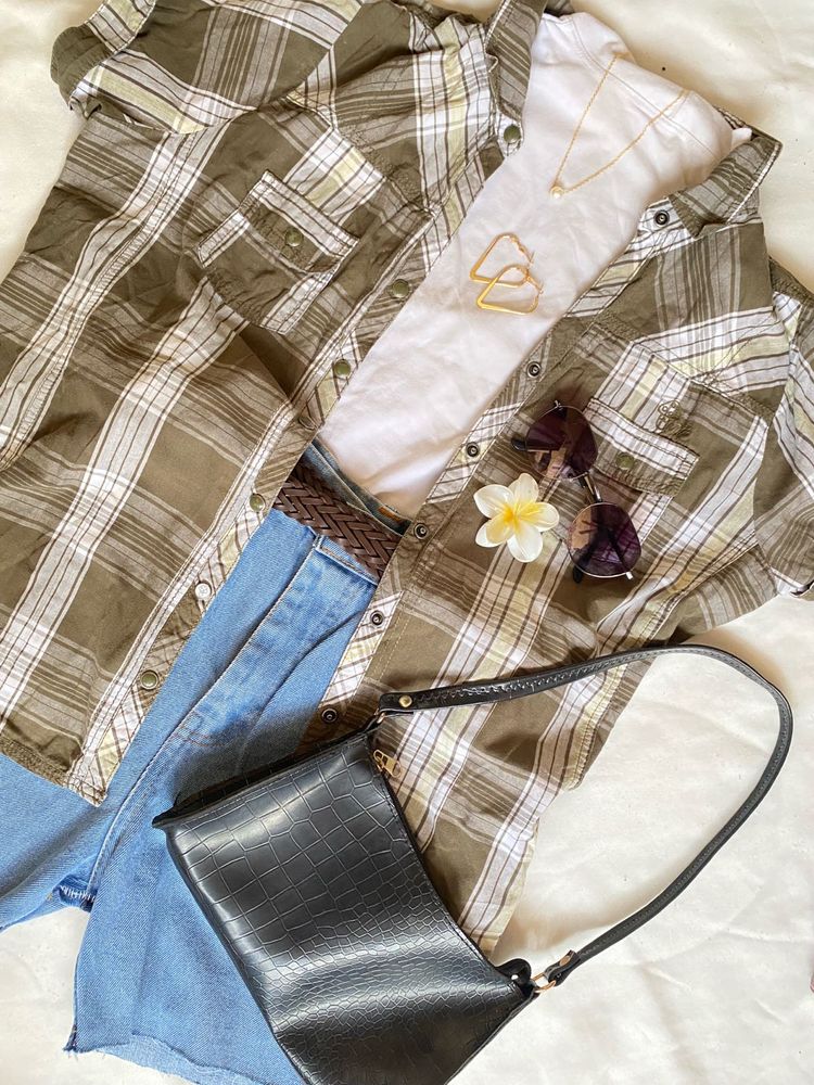 Green Plaid Shirt