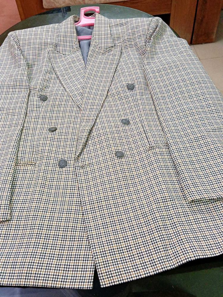 Checked Blazer