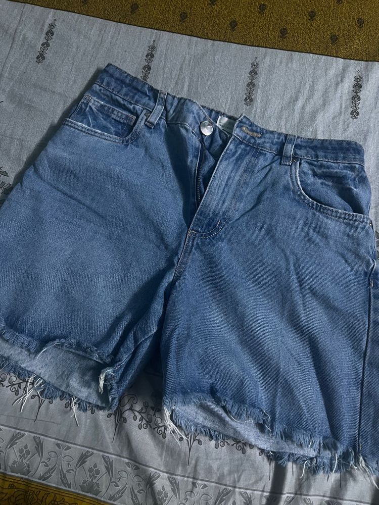 blue shorts for women
