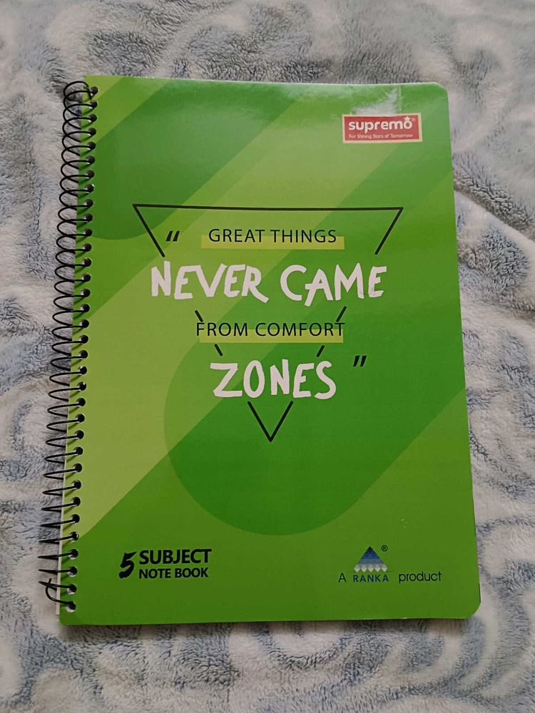 Supremo 5 Subject Spiral Notebook