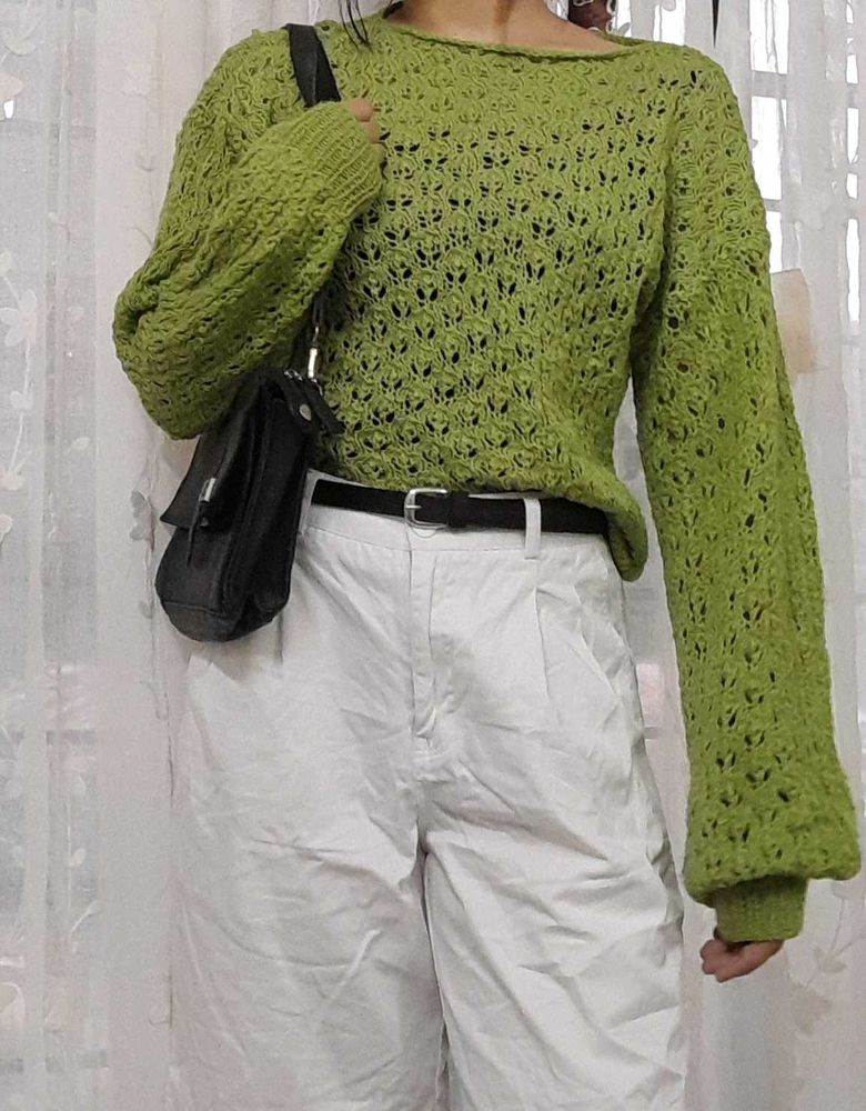 Green Knit Sweater