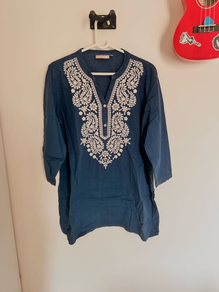 UTSA blue kurta