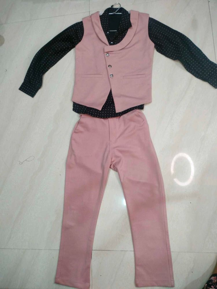 3 Piece Shirt Jacket &amp; Pant Set