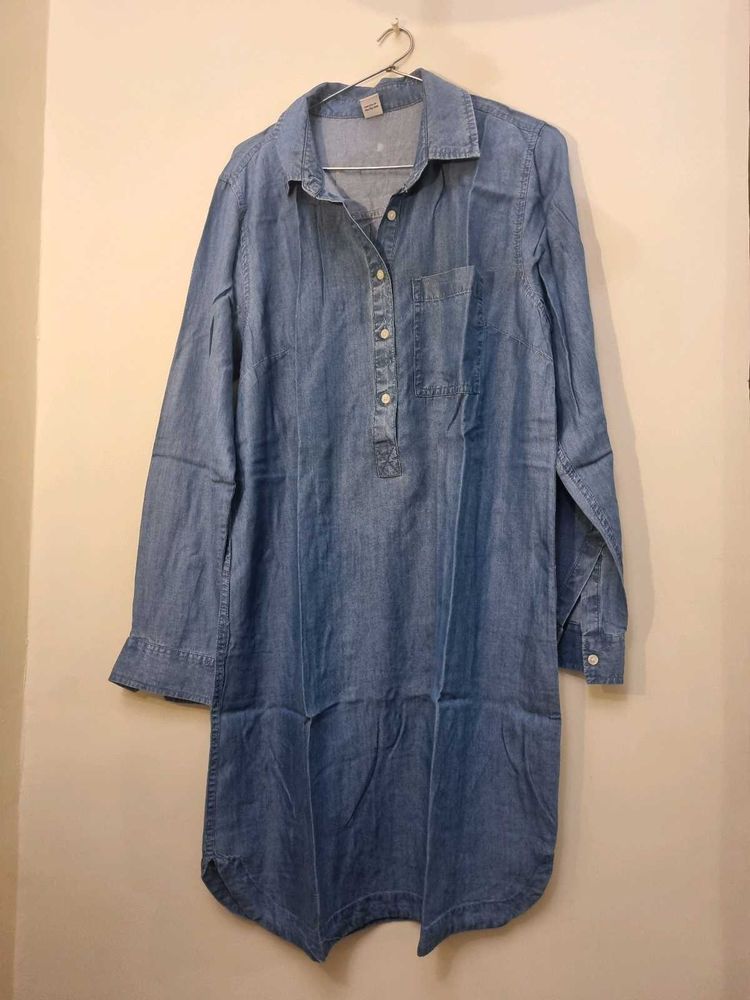 Denim Style Long Shirt 👕