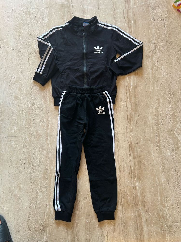 Adidas Kids Tracksuit - Black &amp; White