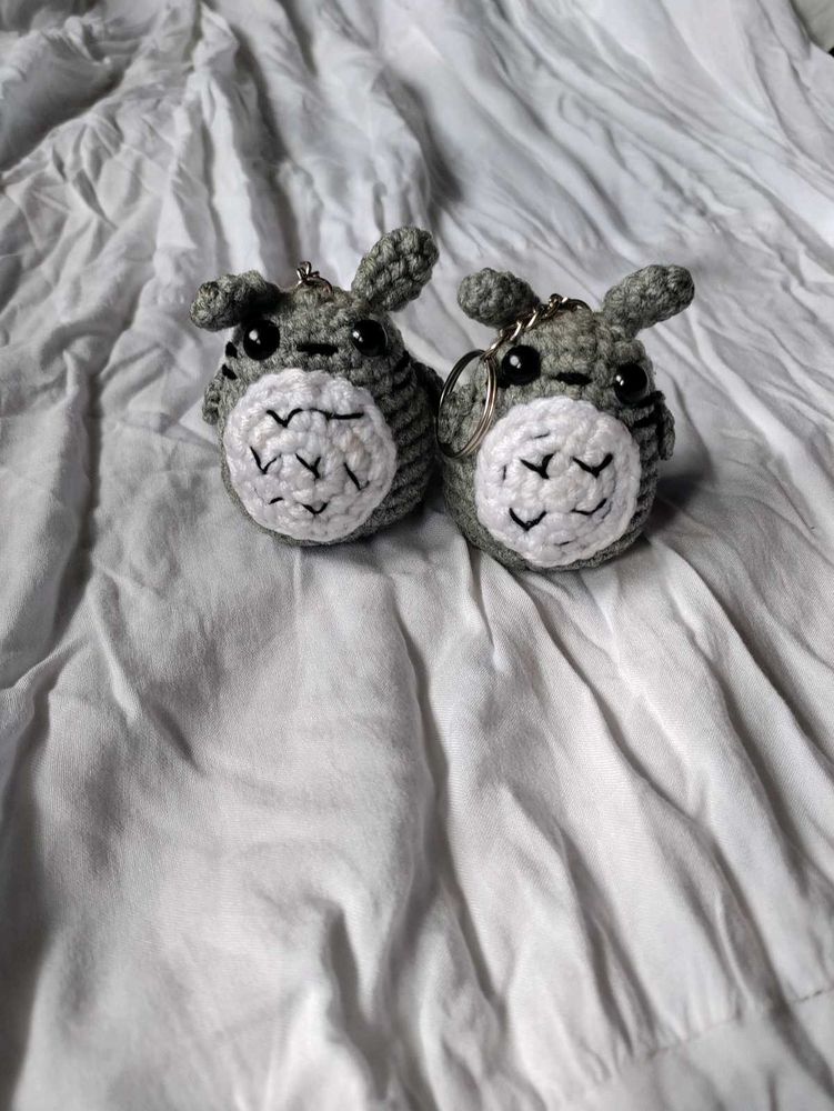 Crochet Totoro Keychain