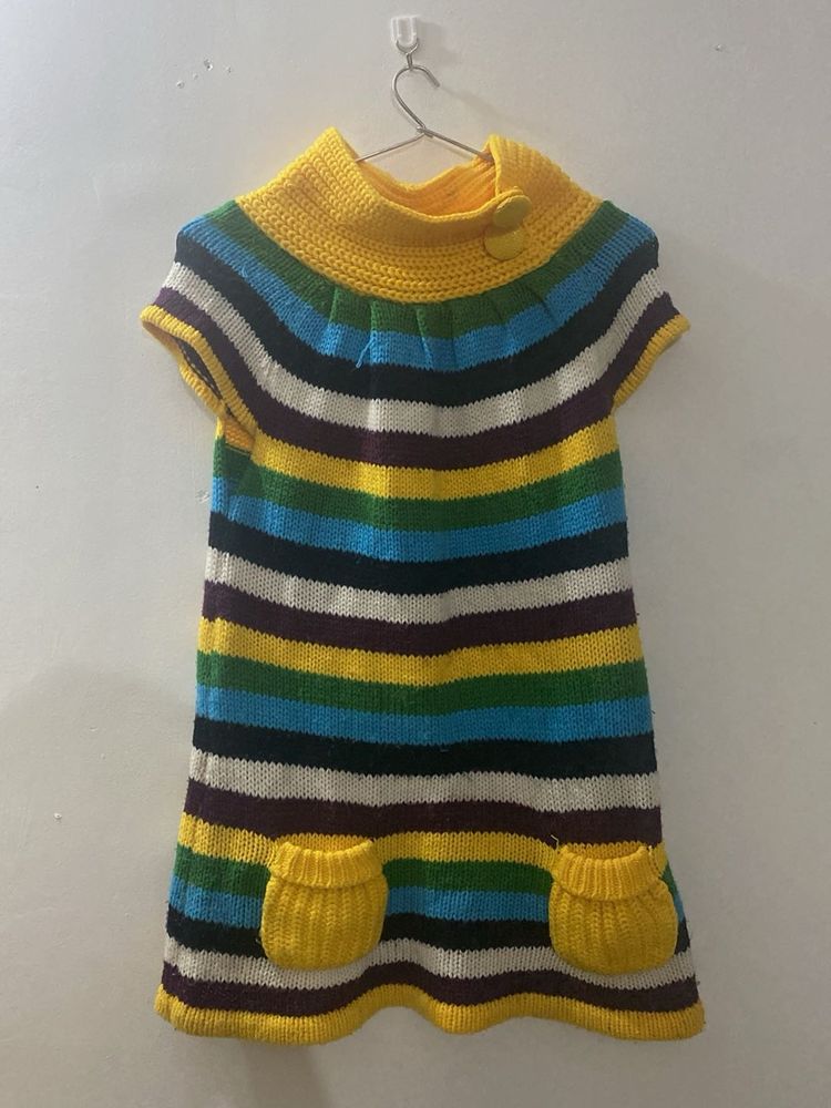Colorful Knit Dress