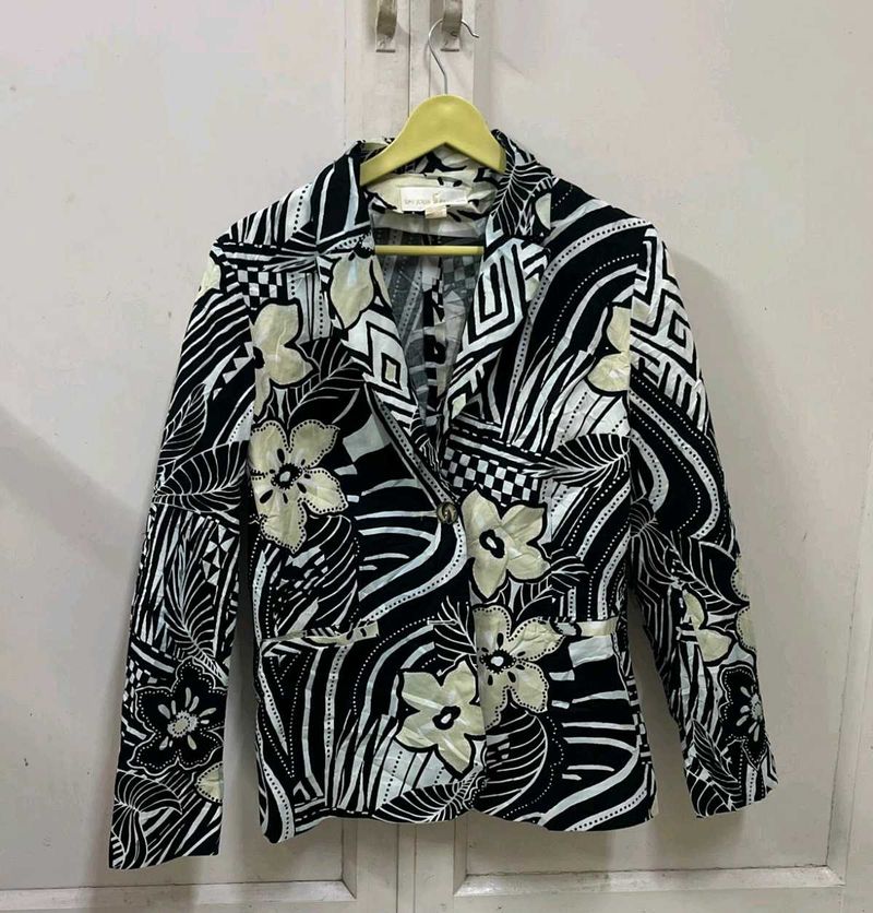 Floral Print Blazer