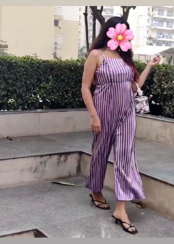 Shiny Purple Jumpsuit