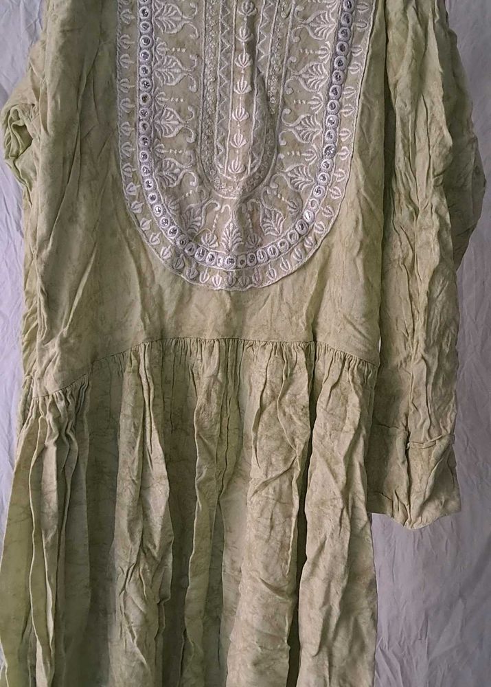 Olive Green Kurtha