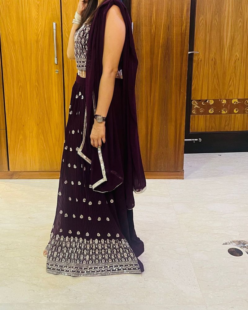 Elegant Purple Lehenga