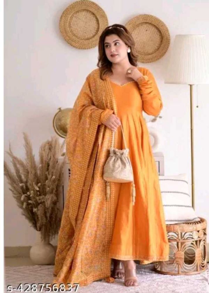 Elegant Orange Kurta Set