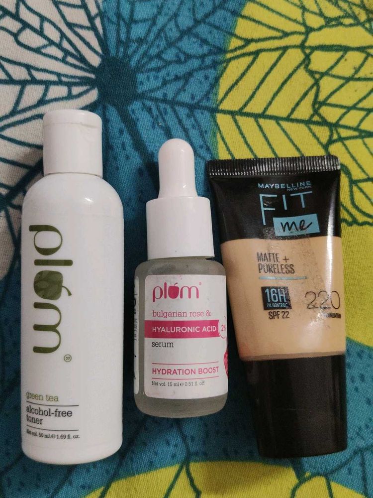 Plum Toner/Serum &amp; Maybelline Free
