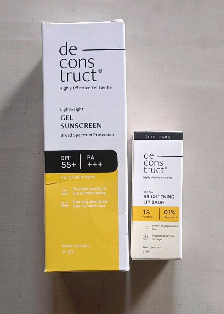 Deconstruct Sunscreen &amp; Lip Balm
