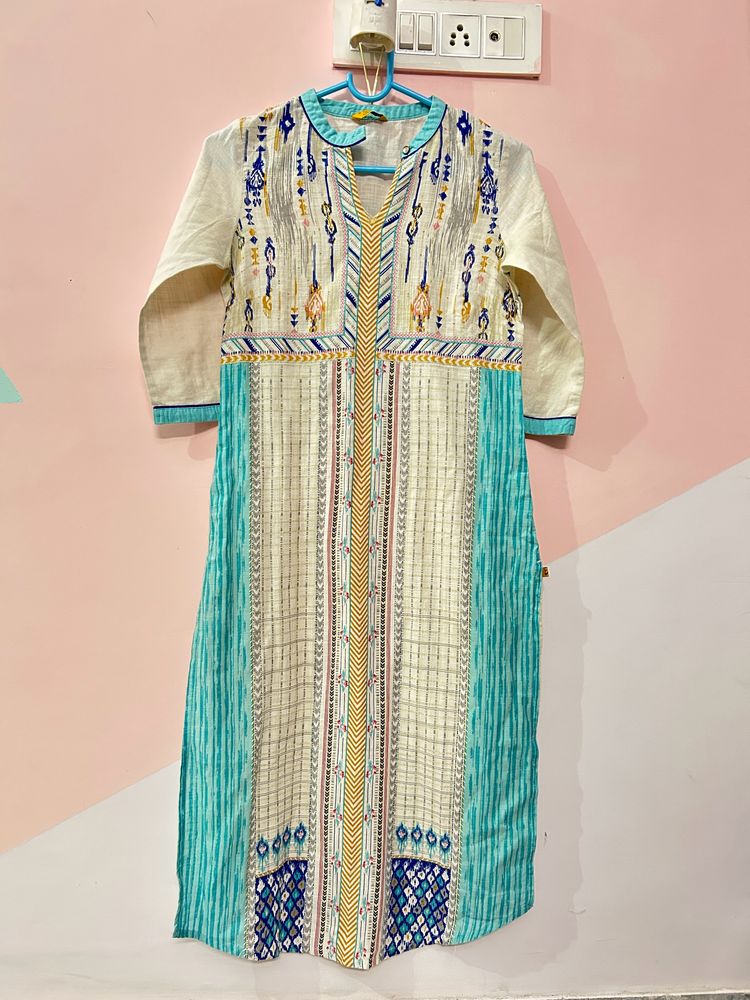 White Formal Kurta