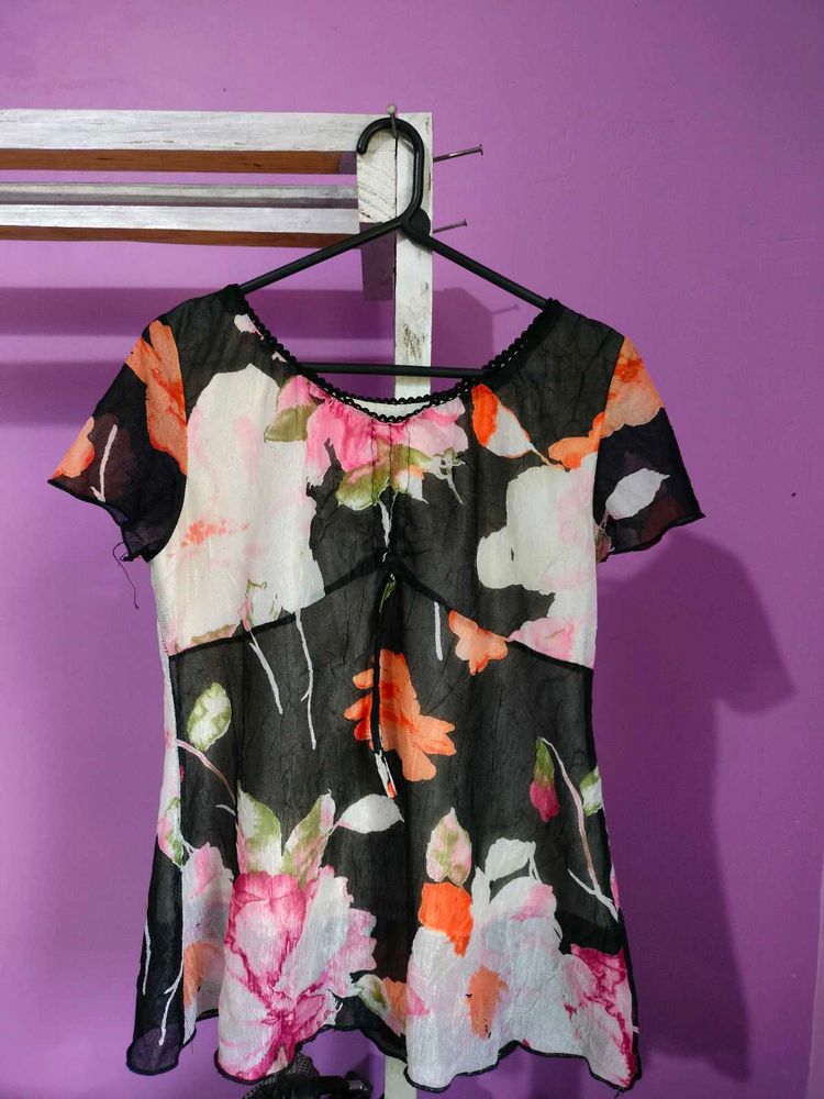Floral Summer Blouse For Women