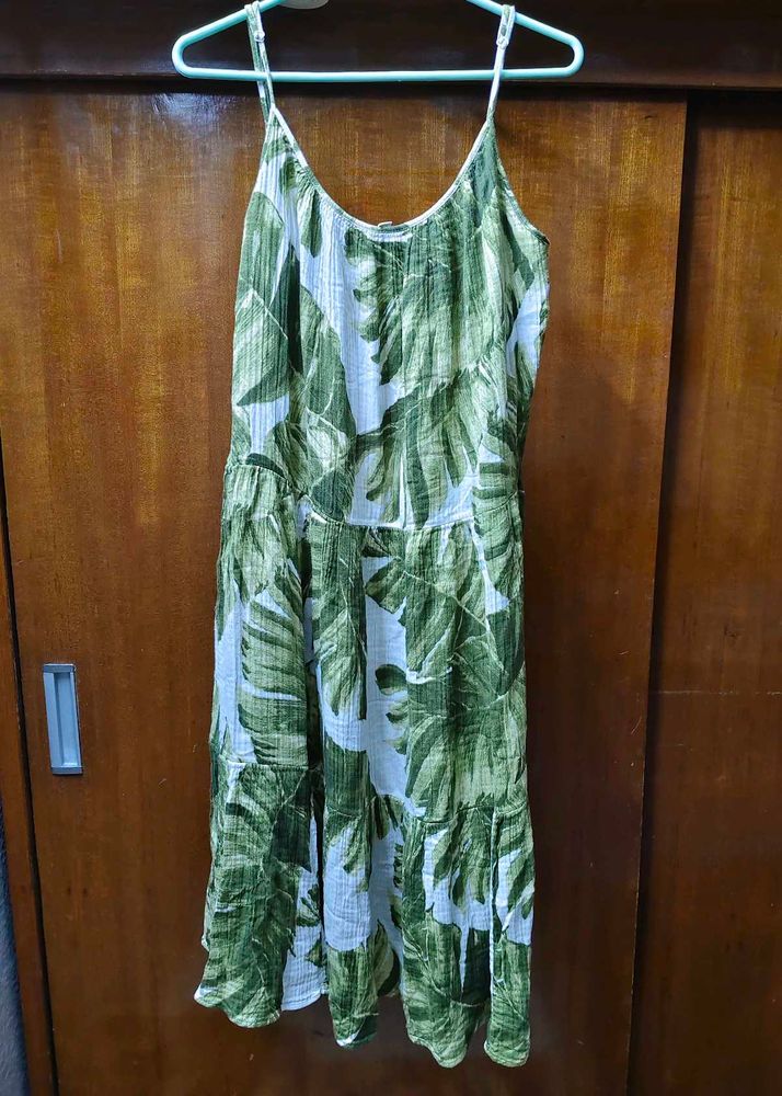 H&amp;M Leaf Print Sundress
