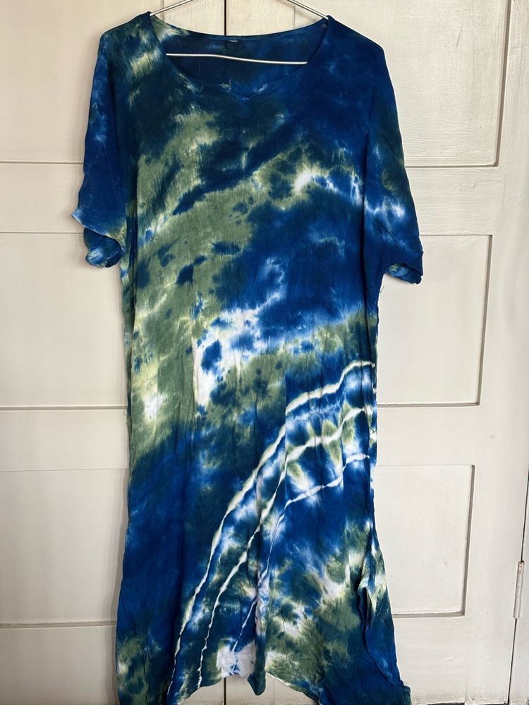 Tie-Dye V-Neck Kurtis (Set Of 2)