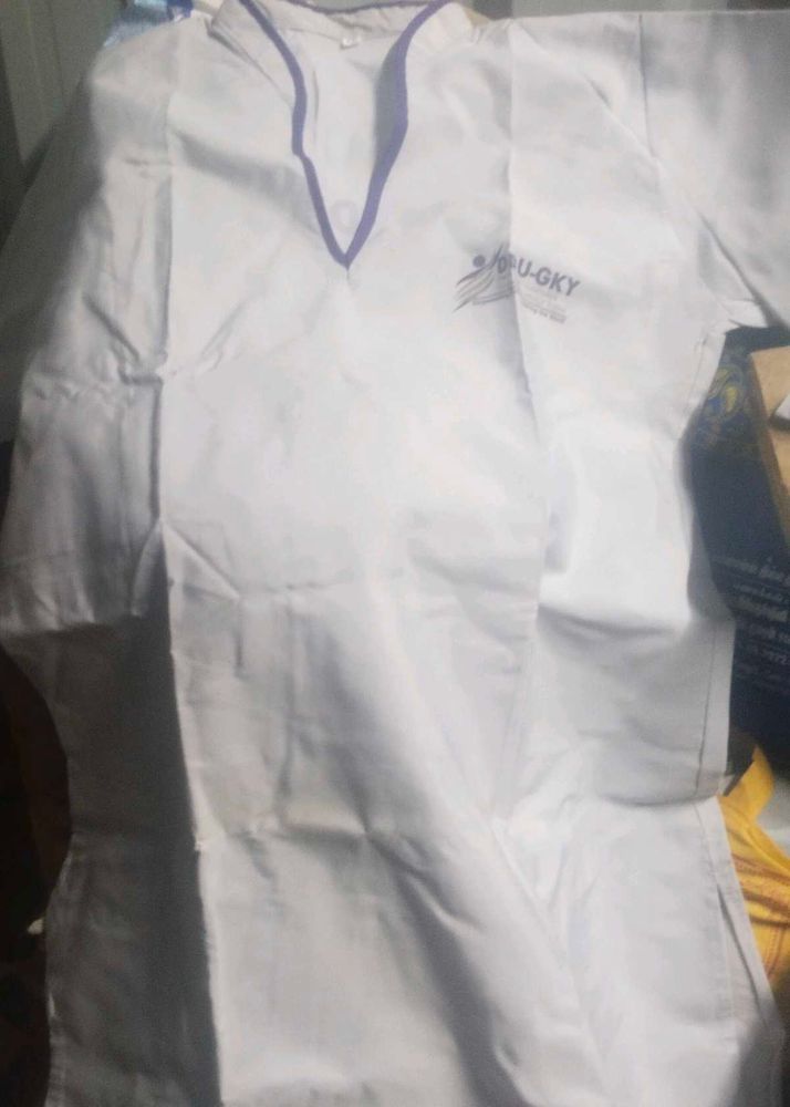 White And Purple Kurta