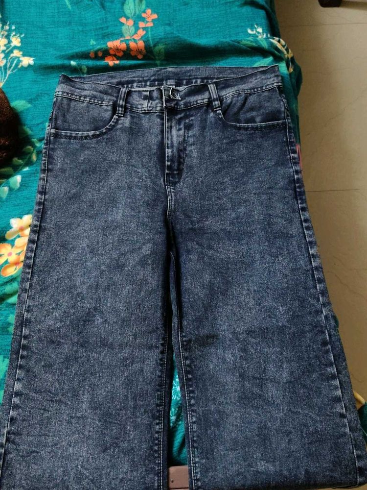 Wide Leg Denim Jeans