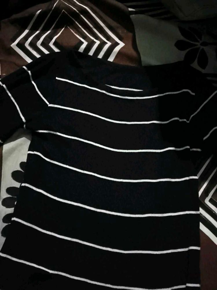 Striped Black T-Shirt