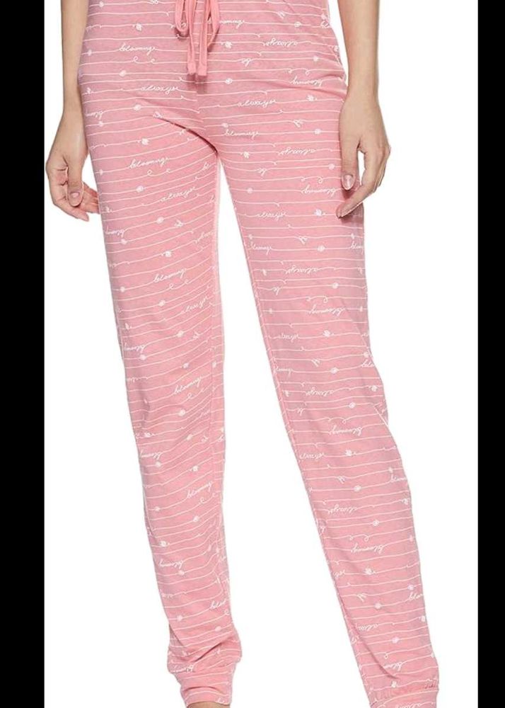 Pink Printed Bottoms Pyjama