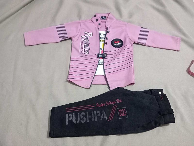 Baby Boys&#39; Pink Outfit - Size Unknown