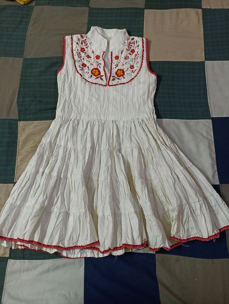 Combo of 5 [ frock-top, jeans, denim dress (10-12 yrs), 2 pencil boxes &amp; 1 geometry box]