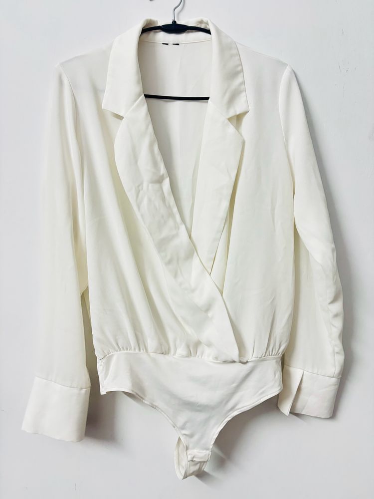 White Blazer bodycone Top
