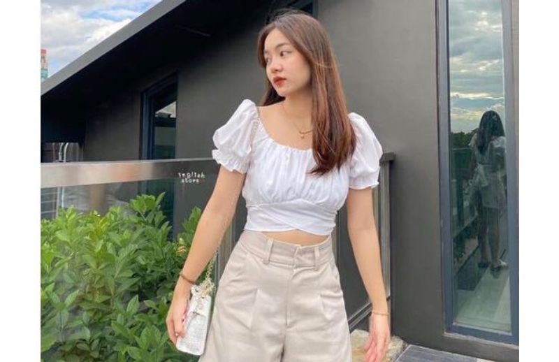 Best Crop Top Used As Blouse 🦋