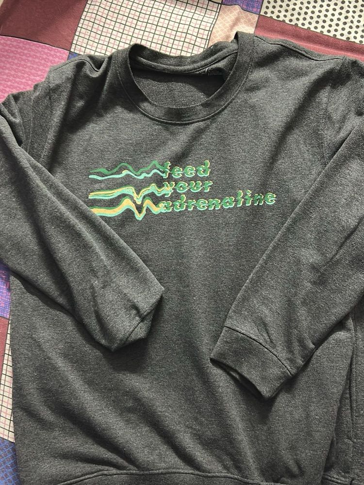 Gray 'Feed Your Adrenaline' Pullover