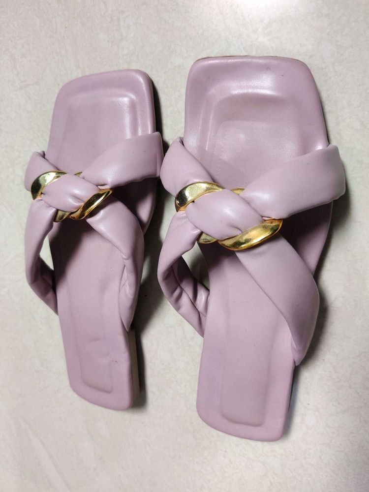 Combo Offer Of Purple And Brown Slippers