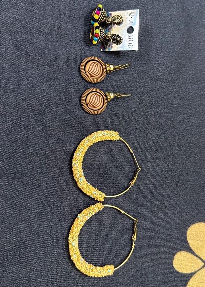 Earring Set: Jhumkas &amp; Hoops!