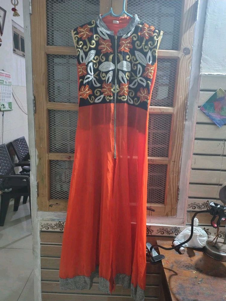 orange stylish Umbrela one piece
