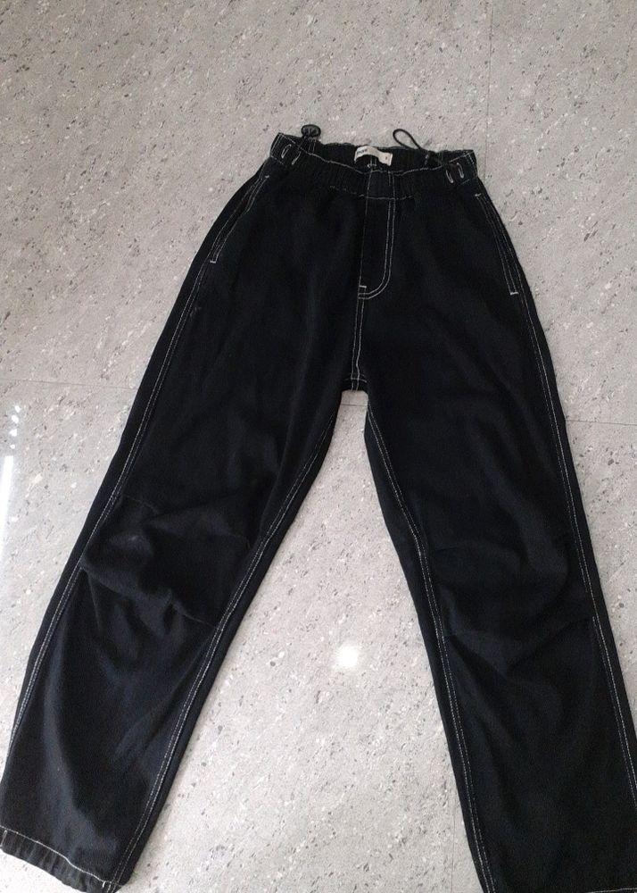Max Black Baggy Parachute Jean&#39;s