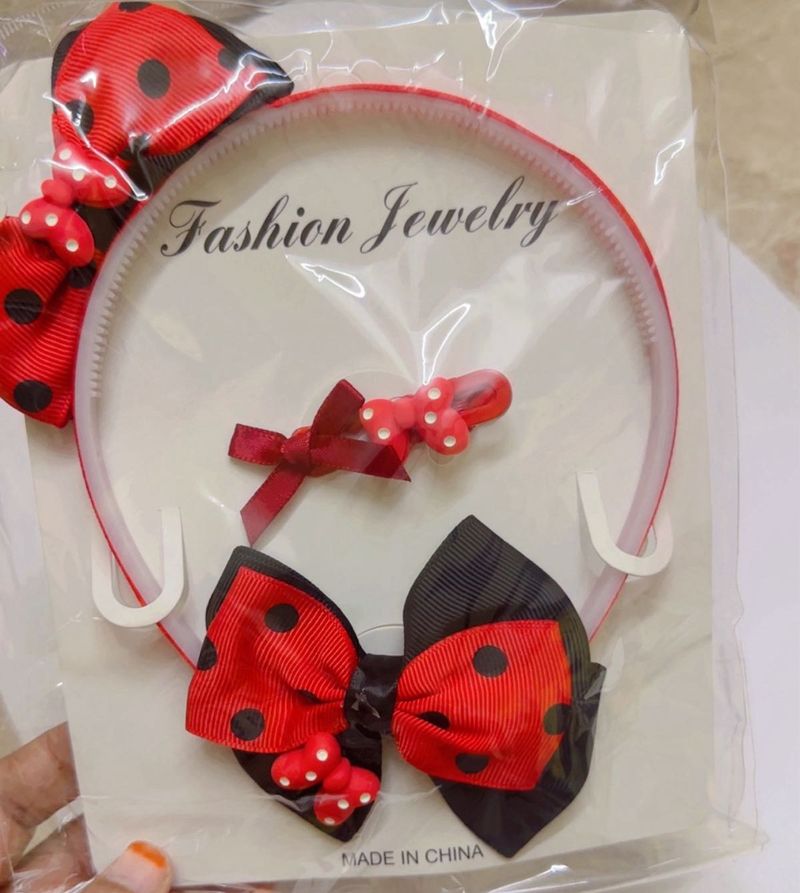 Ladybug Hair Accessory Set