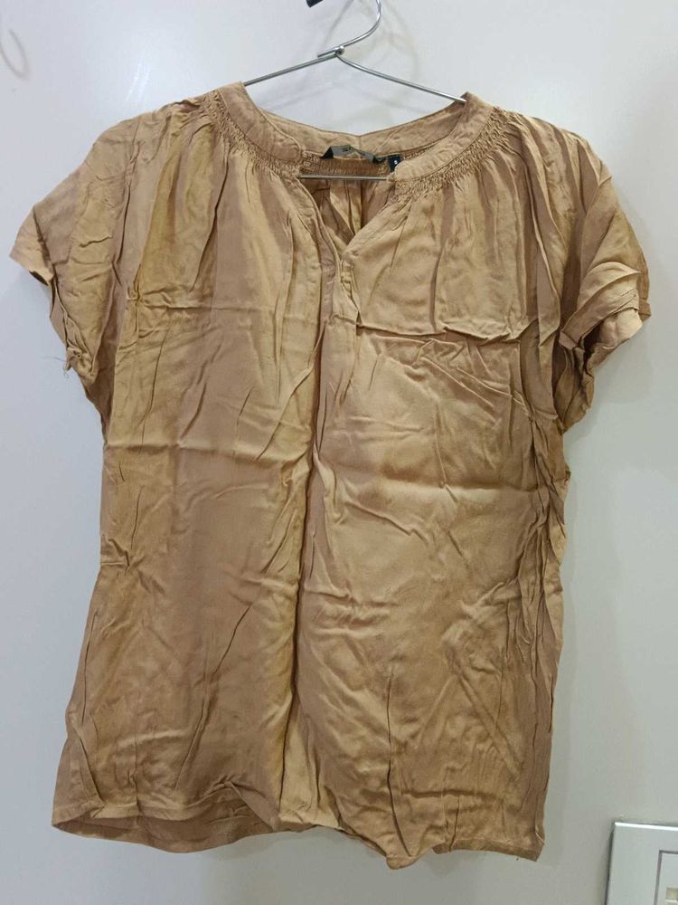 Tan Casual Top